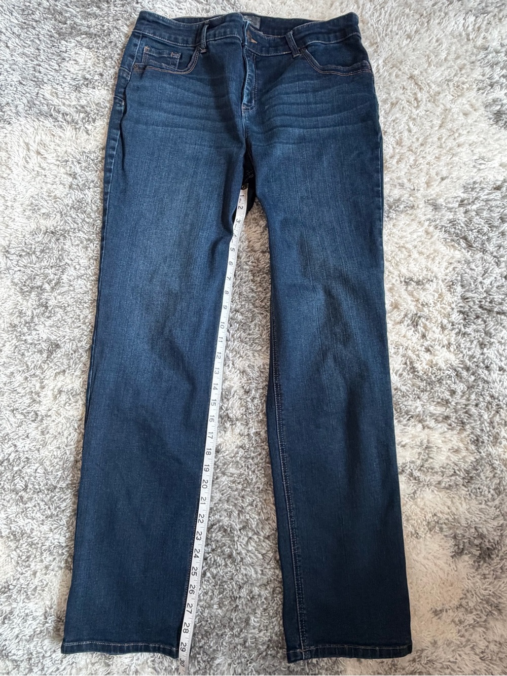 Chico’s “So Lifting” Women's Dark Blue Straight-Leg Jeans